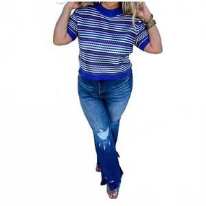 NEW BLAKELY abby stripe knit top in multi